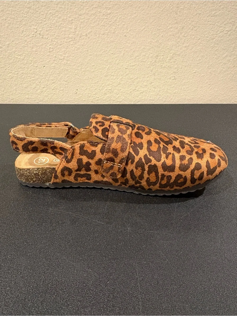 Cat & Jack Toddler Berlin Mule Clogs Sandals Cheetah Print Toddler  Size 12